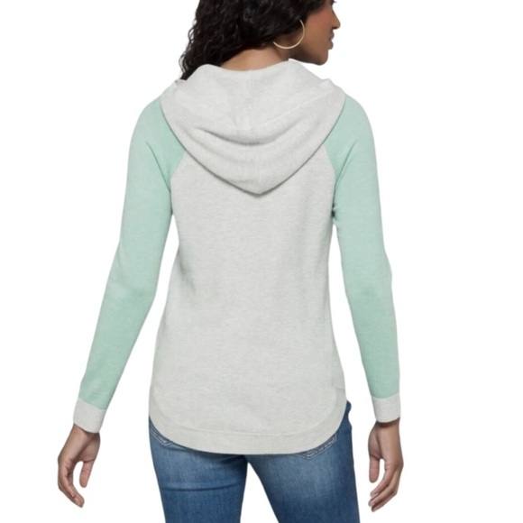 Evolution By Cyrus Colorblock Hooded Waffle Top NWT Size 2X - Picture 2 of 11